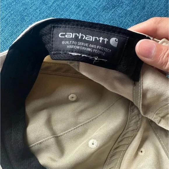 Carhartt Beige Cap with Logo - Picture 3 of 4